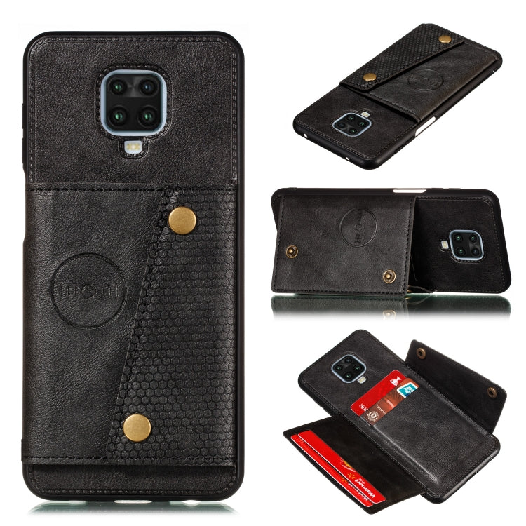 PU + TPU Shockproof Magnetic Protective Case with Card Slots, For Xiaomi Redmi Note 9 Pro, For Samsung Galaxy M31