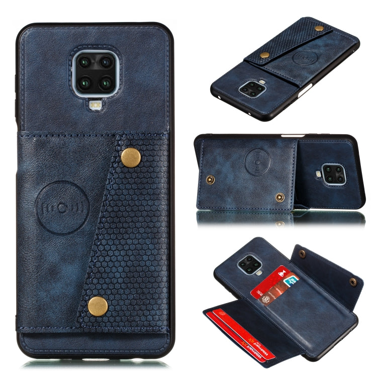 PU + TPU Shockproof Magnetic Protective Case with Card Slots, For Xiaomi Redmi Note 9 Pro, For Samsung Galaxy M31