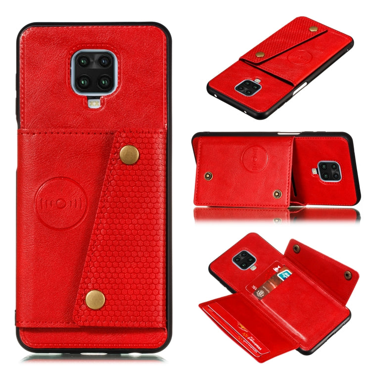 PU + TPU Shockproof Magnetic Protective Case with Card Slots, For Xiaomi Redmi Note 9 Pro, For Samsung Galaxy M31