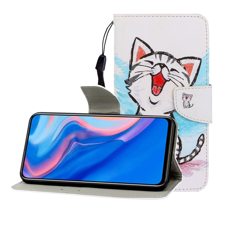 Colored Drawing Horizontal Flip Leather Case with Holder & Card Slot & Wallet, For Huawei P Smart Z / Y9 Prime (2019), For Huawei Enjoy 9, For Huawei Enjoy 10S, For Huawei Honor 9A, For  Huawei Honor 10i / 20i, For Huawei Honor 20 / nova 5T