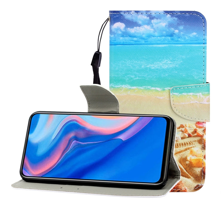 Colored Drawing Horizontal Flip Leather Case with Holder & Card Slot & Wallet, For Huawei P Smart Z / Y9 Prime (2019), For Huawei Enjoy 9, For Huawei Enjoy 10S, For Huawei Honor 9A, For  Huawei Honor 10i / 20i, For Huawei Honor 20 / nova 5T
