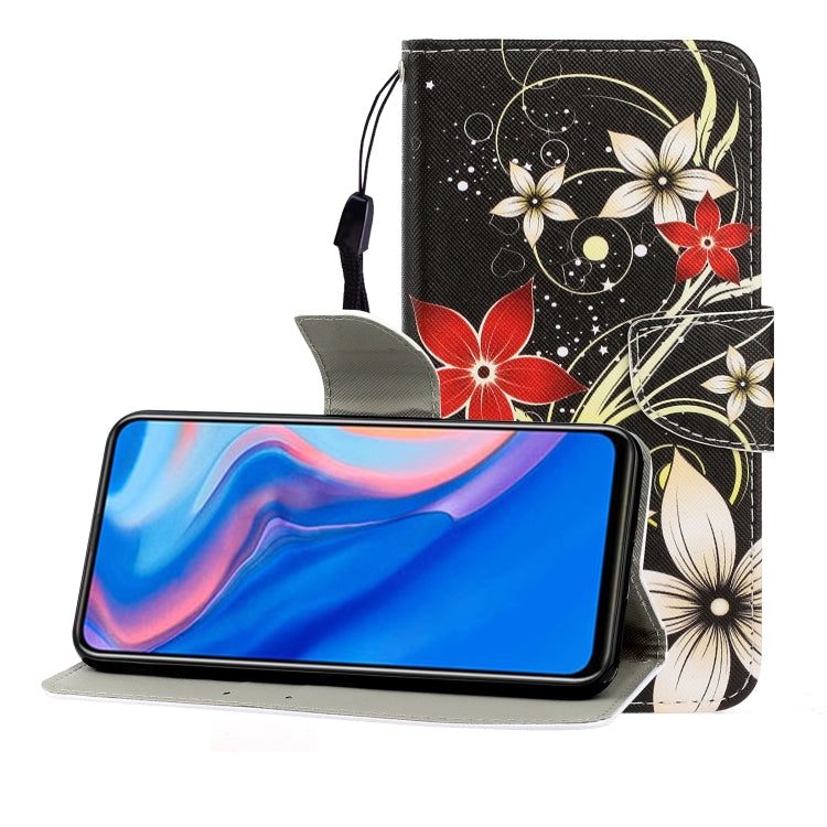 Colored Drawing Horizontal Flip Leather Case with Holder & Card Slot & Wallet, For Huawei P Smart Z / Y9 Prime (2019), For Huawei Enjoy 9, For Huawei Enjoy 10S, For Huawei Honor 9A, For  Huawei Honor 10i / 20i, For Huawei Honor 20 / nova 5T