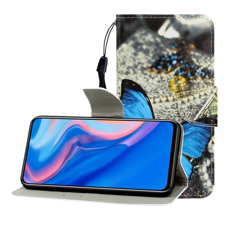 Colored Drawing Horizontal Flip Leather Case with Holder & Card Slot & Wallet, For Huawei P Smart Z / Y9 Prime (2019), For Huawei Enjoy 9, For Huawei Enjoy 10S, For Huawei Honor 9A, For  Huawei Honor 10i / 20i, For Huawei Honor 20 / nova 5T