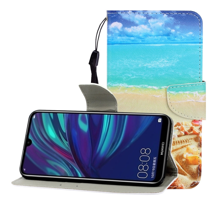 Colored Drawing Horizontal Flip Leather Case with Holder & Card Slot & Wallet, For Huawei P Smart Z / Y9 Prime (2019), For Huawei Enjoy 9, For Huawei Enjoy 10S, For Huawei Honor 9A, For  Huawei Honor 10i / 20i, For Huawei Honor 20 / nova 5T