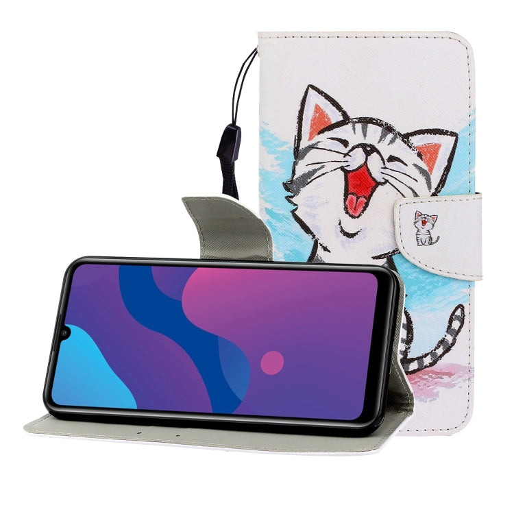 Colored Drawing Horizontal Flip Leather Case with Holder & Card Slot & Wallet, For Huawei P Smart Z / Y9 Prime (2019), For Huawei Enjoy 9, For Huawei Enjoy 10S, For Huawei Honor 9A, For  Huawei Honor 10i / 20i, For Huawei Honor 20 / nova 5T