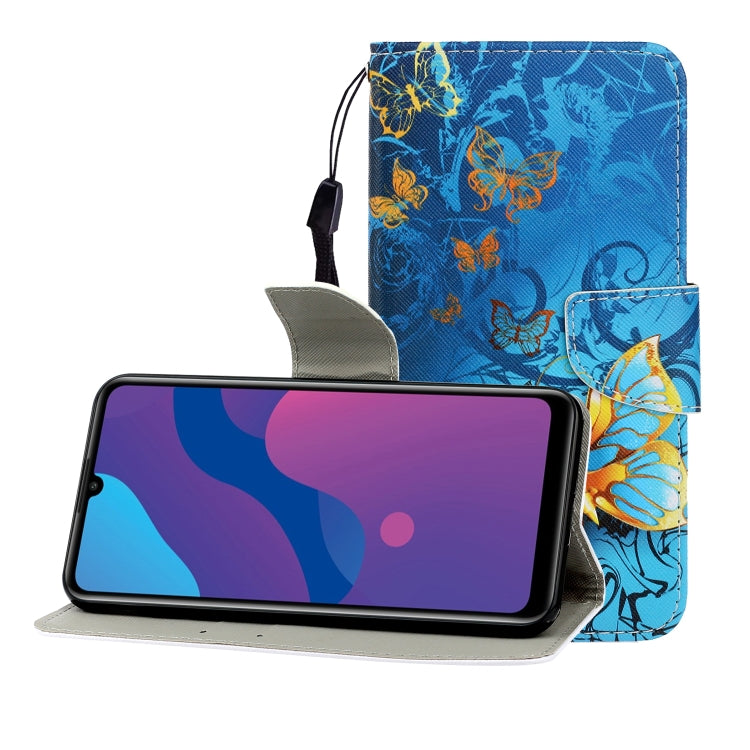 Colored Drawing Horizontal Flip Leather Case with Holder & Card Slot & Wallet, For Huawei P Smart Z / Y9 Prime (2019), For Huawei Enjoy 9, For Huawei Enjoy 10S, For Huawei Honor 9A, For  Huawei Honor 10i / 20i, For Huawei Honor 20 / nova 5T