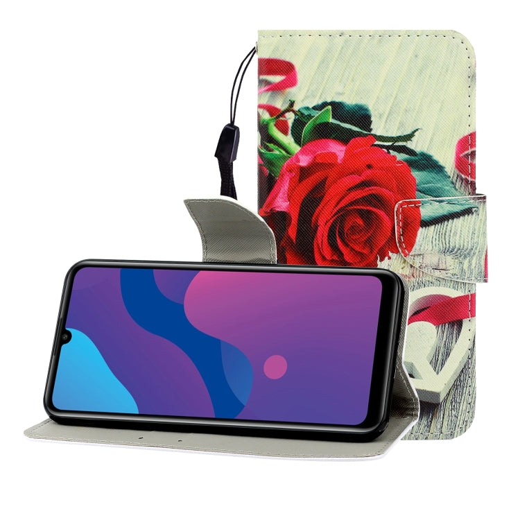Colored Drawing Horizontal Flip Leather Case with Holder & Card Slot & Wallet, For Huawei P Smart Z / Y9 Prime (2019), For Huawei Enjoy 9, For Huawei Enjoy 10S, For Huawei Honor 9A, For  Huawei Honor 10i / 20i, For Huawei Honor 20 / nova 5T