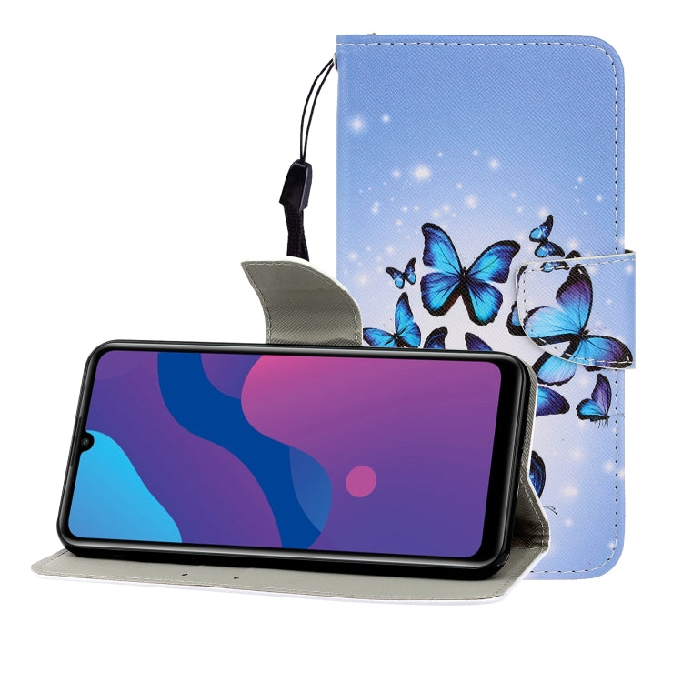 Colored Drawing Horizontal Flip Leather Case with Holder & Card Slot & Wallet, For Huawei P Smart Z / Y9 Prime (2019), For Huawei Enjoy 9, For Huawei Enjoy 10S, For Huawei Honor 9A, For  Huawei Honor 10i / 20i, For Huawei Honor 20 / nova 5T