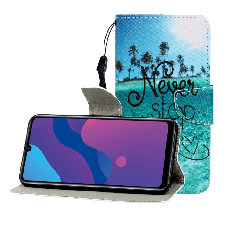 Colored Drawing Horizontal Flip Leather Case with Holder & Card Slot & Wallet, For Huawei P Smart Z / Y9 Prime (2019), For Huawei Enjoy 9, For Huawei Enjoy 10S, For Huawei Honor 9A, For  Huawei Honor 10i / 20i, For Huawei Honor 20 / nova 5T
