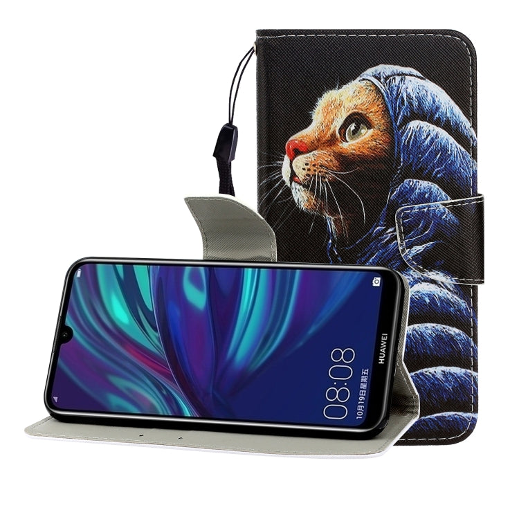 Colored Drawing Horizontal Flip Leather Case with Holder & Card Slot & Wallet, For Huawei P Smart Z / Y9 Prime (2019), For Huawei Enjoy 9, For Huawei Enjoy 10S, For Huawei Honor 9A, For  Huawei Honor 10i / 20i, For Huawei Honor 20 / nova 5T