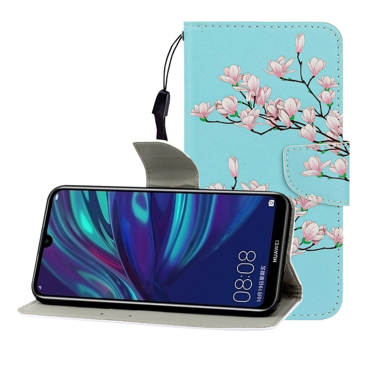 Colored Drawing Horizontal Flip Leather Case with Holder & Card Slot & Wallet, For Huawei P Smart Z / Y9 Prime (2019), For Huawei Enjoy 9, For Huawei Enjoy 10S, For Huawei Honor 9A, For  Huawei Honor 10i / 20i, For Huawei Honor 20 / nova 5T