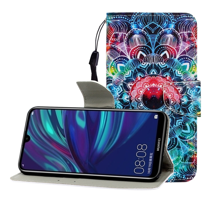 Colored Drawing Horizontal Flip Leather Case with Holder & Card Slot & Wallet, For Huawei P Smart Z / Y9 Prime (2019), For Huawei Enjoy 9, For Huawei Enjoy 10S, For Huawei Honor 9A, For  Huawei Honor 10i / 20i, For Huawei Honor 20 / nova 5T