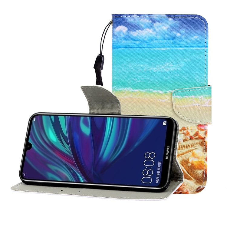 Colored Drawing Horizontal Flip Leather Case with Holder & Card Slot & Wallet, For Huawei P Smart Z / Y9 Prime (2019), For Huawei Enjoy 9, For Huawei Enjoy 10S, For Huawei Honor 9A, For  Huawei Honor 10i / 20i, For Huawei Honor 20 / nova 5T