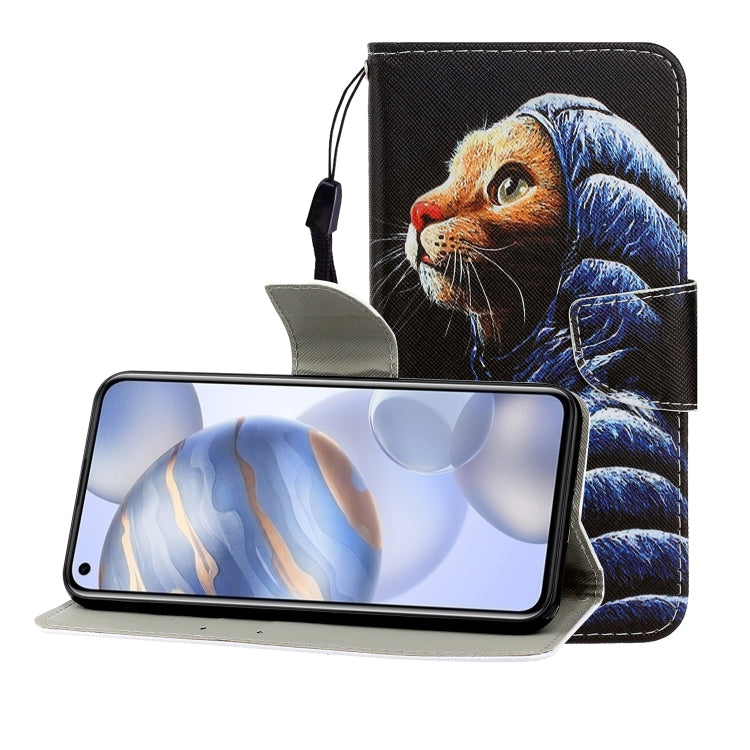 Colored Drawing Horizontal Flip Leather Case with Holder & Card Slot & Wallet, For Huawei Honor 30, For Huawei Honor 30 Pro, For Huawei Honor Play 4T Pro, For Huawei Honor Play 3 / Enjoy 10, For Huawei Honor V30 / V30 Pro, For Xiaomi 10 / 10 Pro