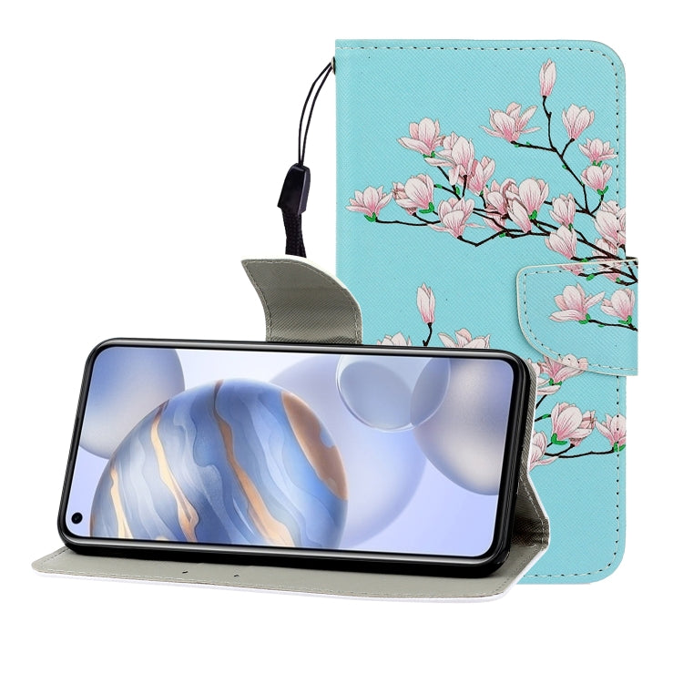 Colored Drawing Horizontal Flip Leather Case with Holder & Card Slot & Wallet, For Huawei Honor 30, For Huawei Honor 30 Pro, For Huawei Honor Play 4T Pro, For Huawei Honor Play 3 / Enjoy 10, For Huawei Honor V30 / V30 Pro, For Xiaomi 10 / 10 Pro