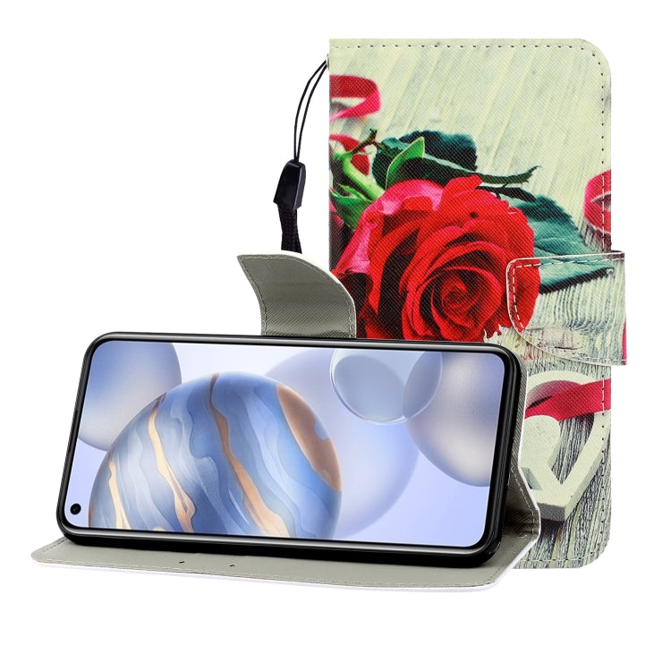 Colored Drawing Horizontal Flip Leather Case with Holder & Card Slot & Wallet, For Huawei Honor 30, For Huawei Honor 30 Pro, For Huawei Honor Play 4T Pro, For Huawei Honor Play 3 / Enjoy 10, For Huawei Honor V30 / V30 Pro, For Xiaomi 10 / 10 Pro