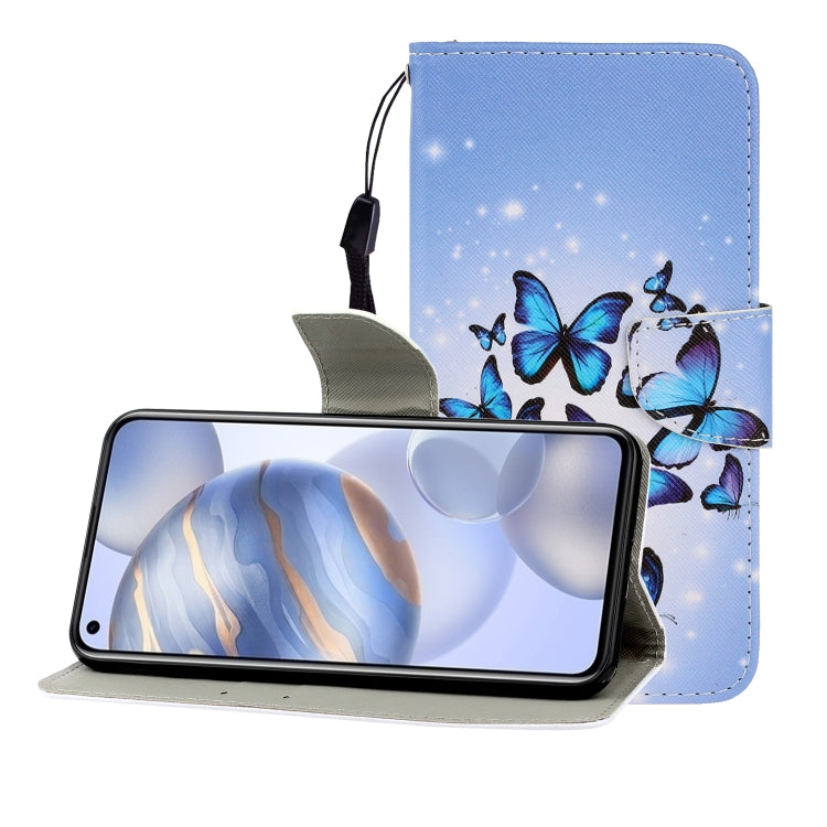 Colored Drawing Horizontal Flip Leather Case with Holder & Card Slot & Wallet, For Huawei Honor 30, For Huawei Honor 30 Pro, For Huawei Honor Play 4T Pro, For Huawei Honor Play 3 / Enjoy 10, For Huawei Honor V30 / V30 Pro, For Xiaomi 10 / 10 Pro