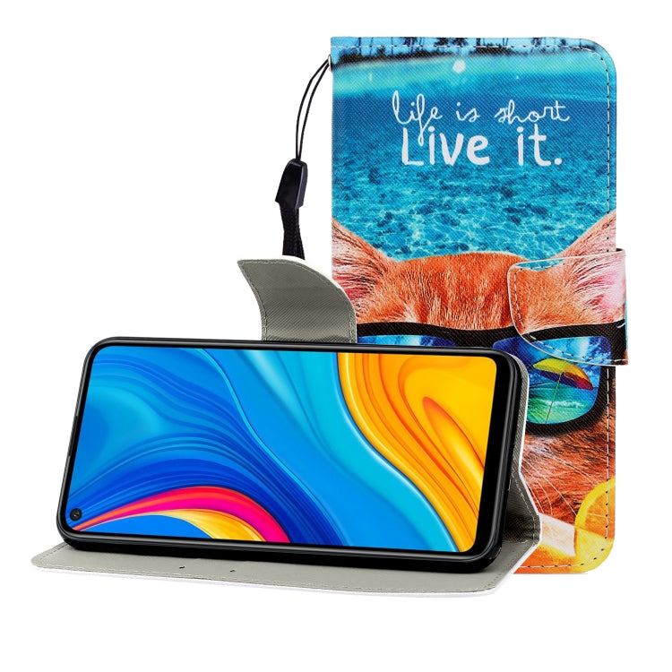 Colored Drawing Horizontal Flip Leather Case with Holder & Card Slot & Wallet, For Huawei Honor 30, For Huawei Honor 30 Pro, For Huawei Honor Play 4T Pro, For Huawei Honor Play 3 / Enjoy 10, For Huawei Honor V30 / V30 Pro, For Xiaomi 10 / 10 Pro