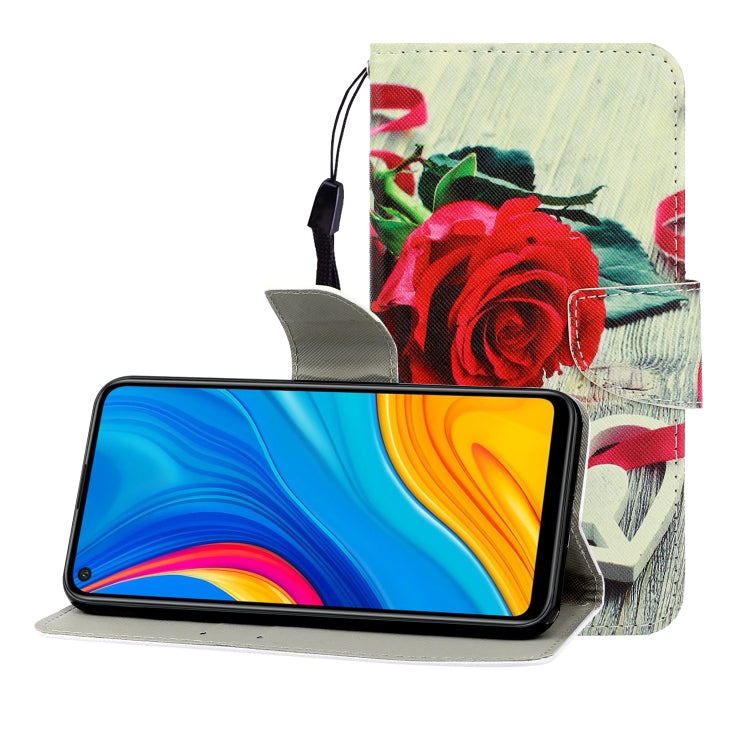Colored Drawing Horizontal Flip Leather Case with Holder & Card Slot & Wallet, For Huawei Honor 30, For Huawei Honor 30 Pro, For Huawei Honor Play 4T Pro, For Huawei Honor Play 3 / Enjoy 10, For Huawei Honor V30 / V30 Pro, For Xiaomi 10 / 10 Pro