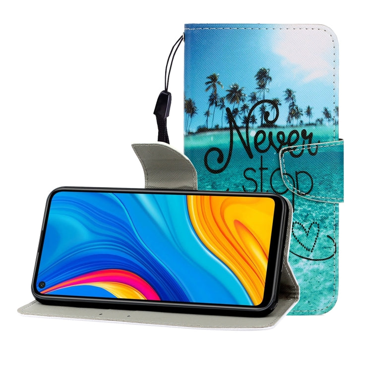 Colored Drawing Horizontal Flip Leather Case with Holder & Card Slot & Wallet, For Huawei Honor 30, For Huawei Honor 30 Pro, For Huawei Honor Play 4T Pro, For Huawei Honor Play 3 / Enjoy 10, For Huawei Honor V30 / V30 Pro, For Xiaomi 10 / 10 Pro
