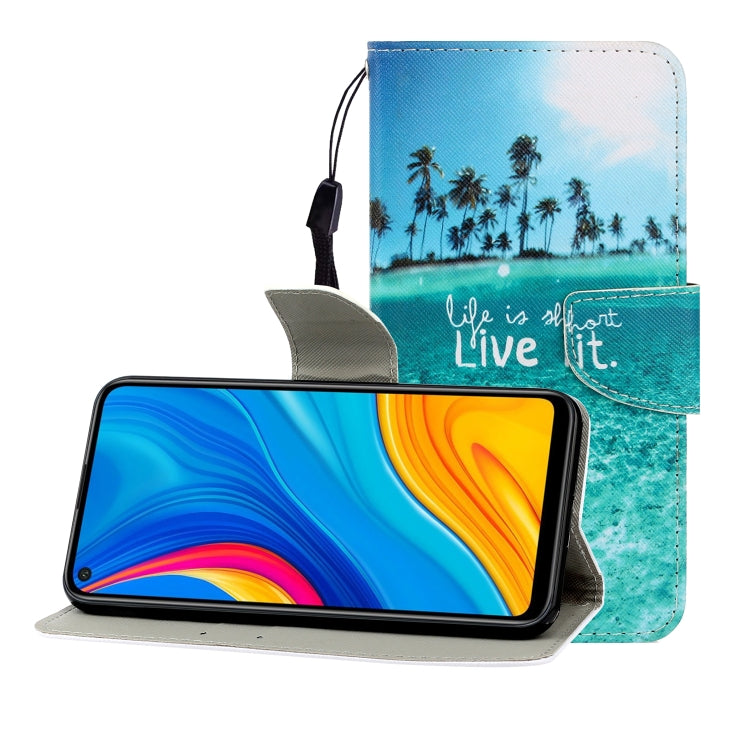 Colored Drawing Horizontal Flip Leather Case with Holder & Card Slot & Wallet, For Huawei Honor 30, For Huawei Honor 30 Pro, For Huawei Honor Play 4T Pro, For Huawei Honor Play 3 / Enjoy 10, For Huawei Honor V30 / V30 Pro, For Xiaomi 10 / 10 Pro