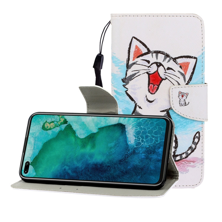 Colored Drawing Horizontal Flip Leather Case with Holder & Card Slot & Wallet, For Huawei Honor 30, For Huawei Honor 30 Pro, For Huawei Honor Play 4T Pro, For Huawei Honor Play 3 / Enjoy 10, For Huawei Honor V30 / V30 Pro, For Xiaomi 10 / 10 Pro