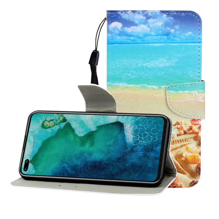 Colored Drawing Horizontal Flip Leather Case with Holder & Card Slot & Wallet, For Huawei Honor 30, For Huawei Honor 30 Pro, For Huawei Honor Play 4T Pro, For Huawei Honor Play 3 / Enjoy 10, For Huawei Honor V30 / V30 Pro, For Xiaomi 10 / 10 Pro
