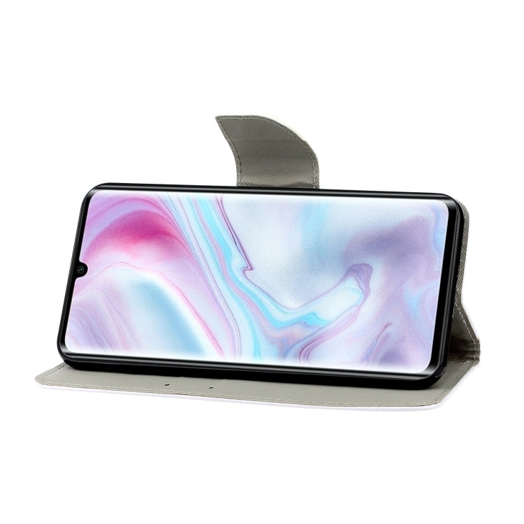 Colored Drawing Horizontal Flip Leather Case with Holder & Card Slot & Wallet, For Xiaomi Note 10 Pro