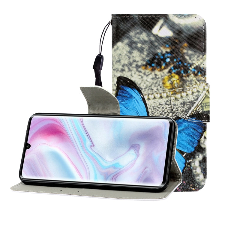 Colored Drawing Horizontal Flip Leather Case with Holder & Card Slot & Wallet, For Xiaomi Note 10 Pro