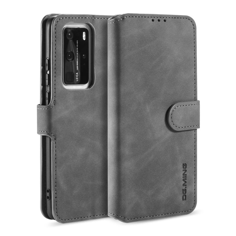 DG.MING Retro Oil Side Horizontal Flip Case with Holder & Card Slots & Wallet, For Galaxy A31, For Galaxy A71 5G, For Huawei P40 Lite / Nova 6 SE, For Huawei P40 Pro, For Huawei P40, For Xiaomi Redmi K30 Pro, For Xiaomi Redmi Note 9S