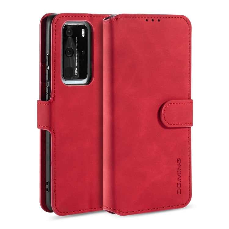 DG.MING Retro Oil Side Horizontal Flip Case with Holder & Card Slots & Wallet, For Galaxy A31, For Galaxy A71 5G, For Huawei P40 Lite / Nova 6 SE, For Huawei P40 Pro, For Huawei P40, For Xiaomi Redmi K30 Pro, For Xiaomi Redmi Note 9S