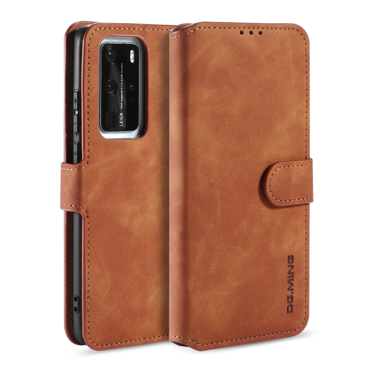 DG.MING Retro Oil Side Horizontal Flip Case with Holder & Card Slots & Wallet, For Galaxy A31, For Galaxy A71 5G, For Huawei P40 Lite / Nova 6 SE, For Huawei P40 Pro, For Huawei P40, For Xiaomi Redmi K30 Pro, For Xiaomi Redmi Note 9S