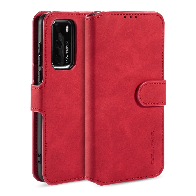 DG.MING Retro Oil Side Horizontal Flip Case with Holder & Card Slots & Wallet, For Galaxy A31, For Galaxy A71 5G, For Huawei P40 Lite / Nova 6 SE, For Huawei P40 Pro, For Huawei P40, For Xiaomi Redmi K30 Pro, For Xiaomi Redmi Note 9S
