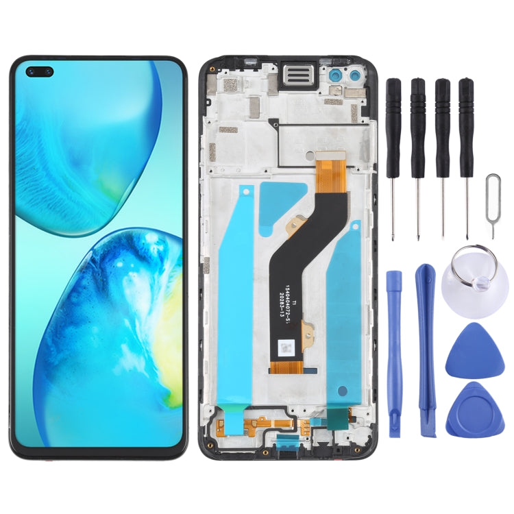 OEM LCD Screen Digitizer Full Assembly with Frame, For infinix Note 8 X692, For infinix Hot 9 Play X680, For infinix Hot 10 X682B X682C, For Tecno Camon17, For infinix Hot 10T X689C, For Tecno Spark 7T, For Tecno Spark 7P�������������������������������...