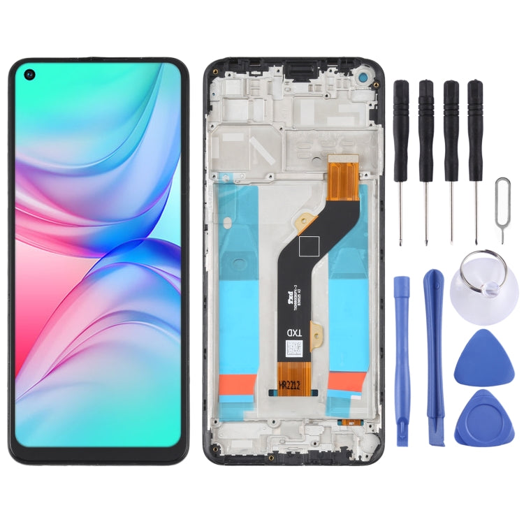 OEM LCD Screen Digitizer Full Assembly with Frame, For infinix Note 8 X692, For infinix Hot 9 Play X680, For infinix Hot 10 X682B X682C, For Tecno Camon17, For infinix Hot 10T X689C, For Tecno Spark 7T, For Tecno Spark 7P�������������������������������...
