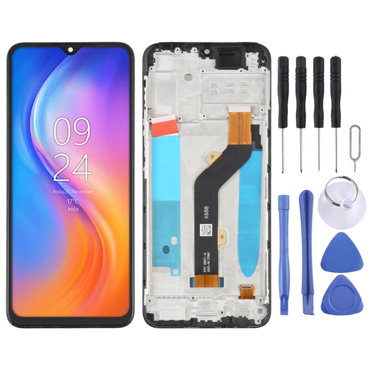 OEM LCD Screen Digitizer Full Assembly with Frame, For infinix Note 8 X692, For infinix Hot 9 Play X680, For infinix Hot 10 X682B X682C, For Tecno Camon17, For infinix Hot 10T X689C, For Tecno Spark 7T, For Tecno Spark 7P�������������������������������...