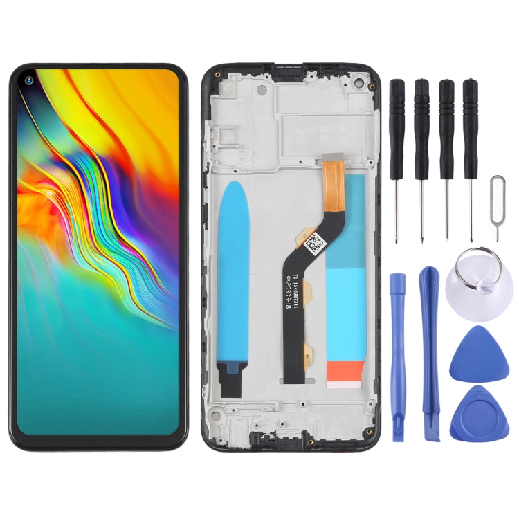 OEM LCD Screen Digitizer Full Assembly with Frame, For infinix Note 8 X692, For infinix Hot 9 Play X680, For infinix Hot 10 X682B X682C, For Tecno Camon17, For infinix Hot 10T X689C, For Tecno Spark 7T, For Tecno Spark 7P�������������������������������...