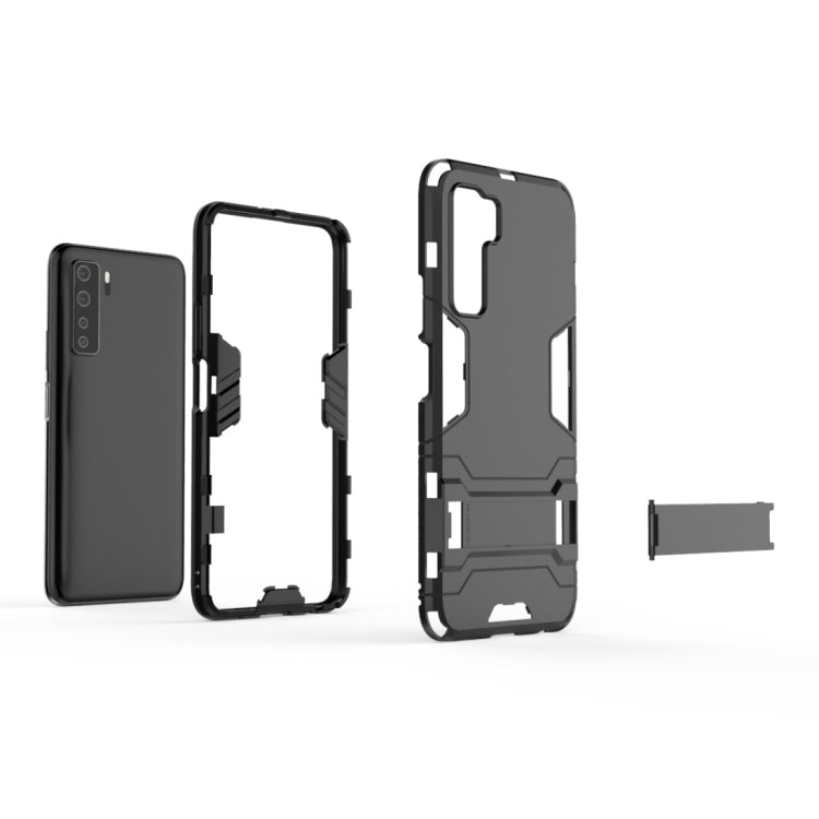 Shockproof PC + TPU Protective Case with Invisible Holder, For Huawei nova 7 SE, For Huawei nova 7 5G