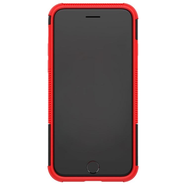 Tire Texture Shockproof TPU+PC Protective Case with Holder, For iPhone SE 2022 / SE 2020, For Galaxy M30s