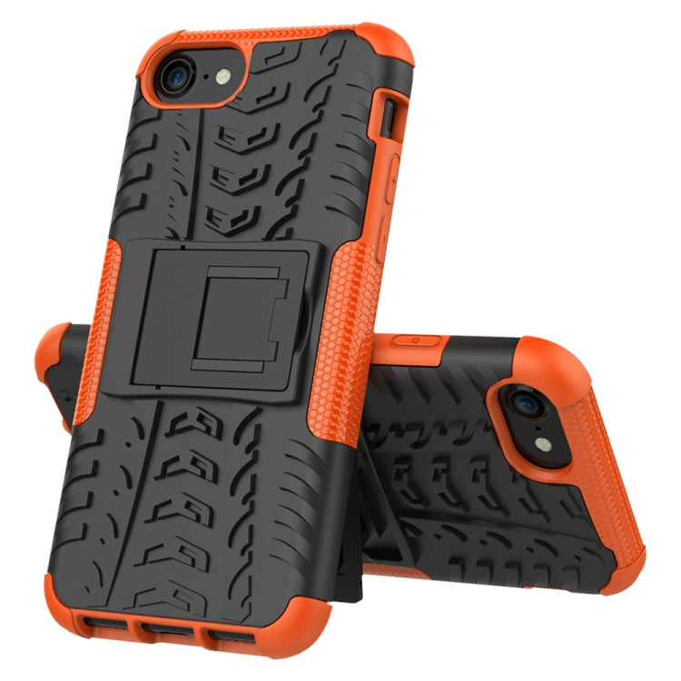 Tire Texture Shockproof TPU+PC Protective Case with Holder, For iPhone SE 2022 / SE 2020, For Galaxy M30s