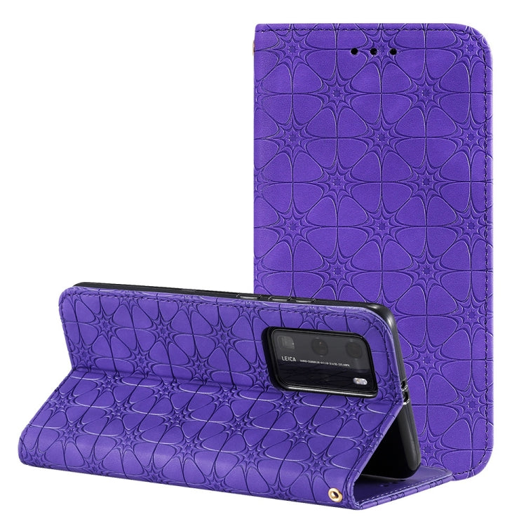 Lucky Flowers Embossing Pattern Magnetic Horizontal Flip Leather Case with Holder & Card Slots, For Huawei P40, For iPhone 11 Pro, For iPhone 11, For iPhone 11 Pro Max, For Huawei P40 Pro, For Huawei P40 Pro+, For Huawei P40 lite E / Y7p 2020����������...