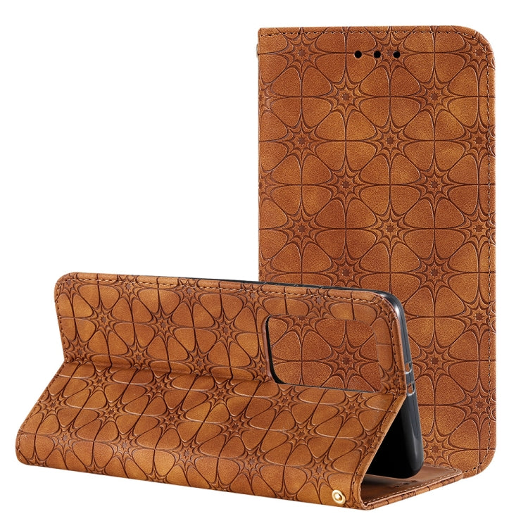 Lucky Flowers Embossing Pattern Magnetic Horizontal Flip Leather Case with Holder & Card Slots, For Huawei P40, For iPhone 11 Pro, For iPhone 11, For iPhone 11 Pro Max, For Huawei P40 Pro, For Huawei P40 Pro+, For Huawei P40 lite E / Y7p 2020����������...