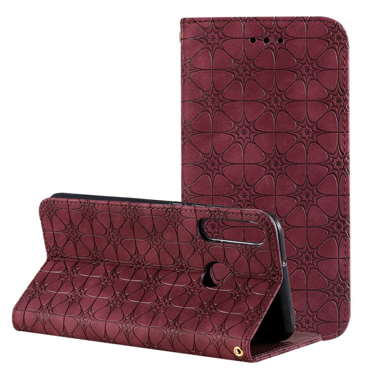 Lucky Flowers Embossing Pattern Magnetic Horizontal Flip Leather Case with Holder & Card Slots, For Huawei P40, For iPhone 11 Pro, For iPhone 11, For iPhone 11 Pro Max, For Huawei P40 Pro, For Huawei P40 Pro+, For Huawei P40 lite E / Y7p 2020����������...