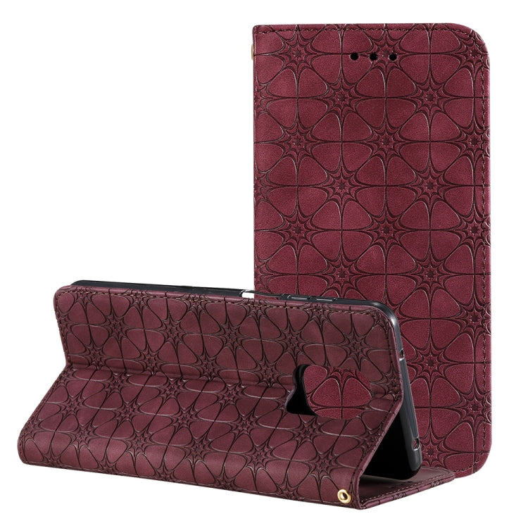 Lucky Flowers Embossing Pattern Magnetic Horizontal Flip Leather Case with Holder & Card Slots, For Huawei P40, For iPhone 11 Pro, For iPhone 11, For iPhone 11 Pro Max, For Huawei P40 Pro, For Huawei P40 Pro+, For Huawei P40 lite E / Y7p 2020����������...