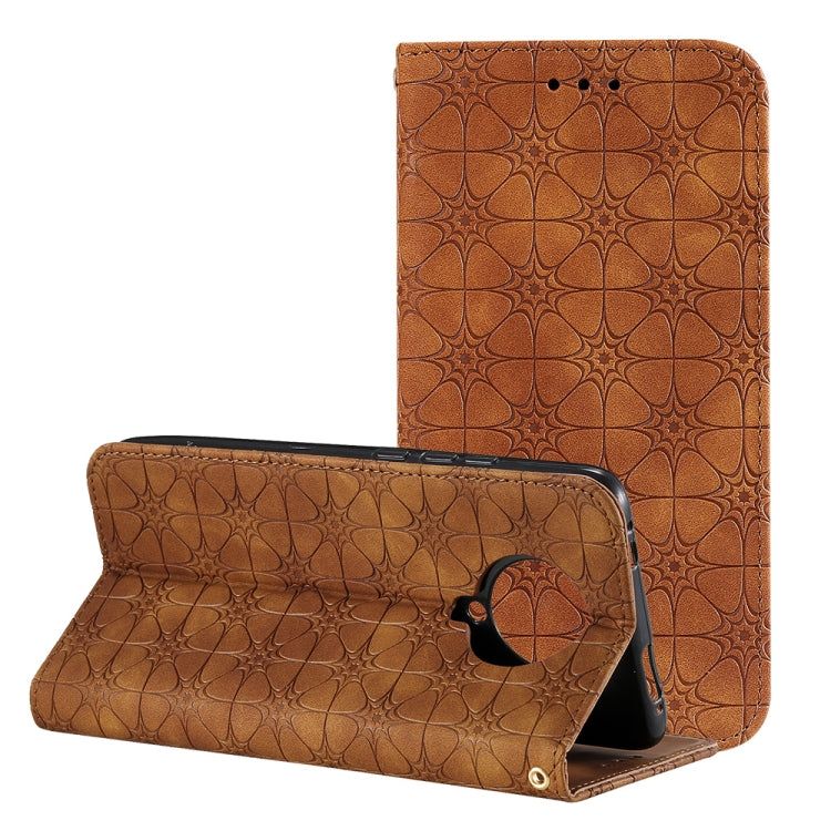 Lucky Flowers Embossing Pattern Magnetic Horizontal Flip Leather Case with Holder & Card Slots, For Huawei P40, For iPhone 11 Pro, For iPhone 11, For iPhone 11 Pro Max, For Huawei P40 Pro, For Huawei P40 Pro+, For Huawei P40 lite E / Y7p 2020����������...