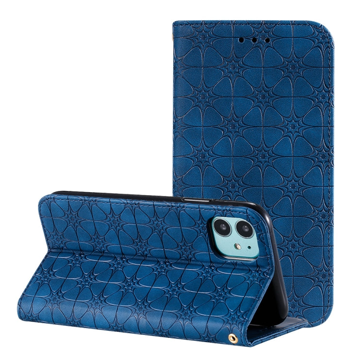 Lucky Flowers Embossing Pattern Magnetic Horizontal Flip Leather Case with Holder & Card Slots, For Huawei P40, For iPhone 11 Pro, For iPhone 11, For iPhone 11 Pro Max, For Huawei P40 Pro, For Huawei P40 Pro+, For Huawei P40 lite E / Y7p 2020����������...