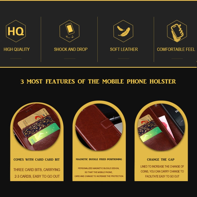 idewei Crazy Horse Texture Horizontal Flip Leather Case with Holder & Card Slots & Wallet, For iPhone 11, For iPhone 11 Pro, For iPhone 11 Pro Max, For iPhone X, For iPhone XR, For iPhone XS Max