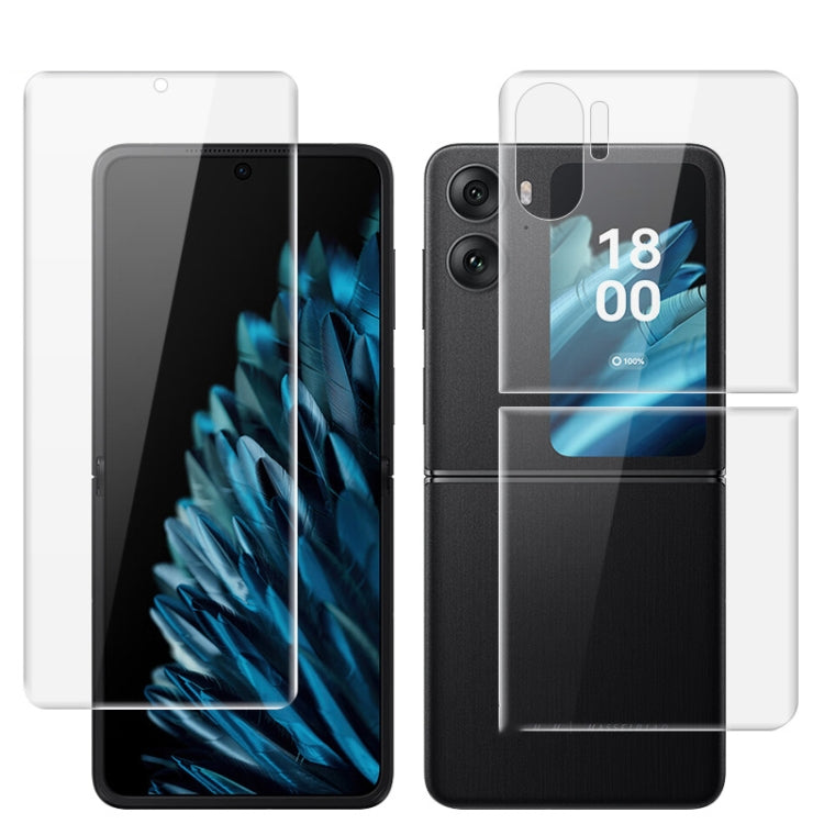 1 Sets imak Curved Full Screen Hydrogel Film (Screen+Back), For OPPO Find N2 Flip 5G