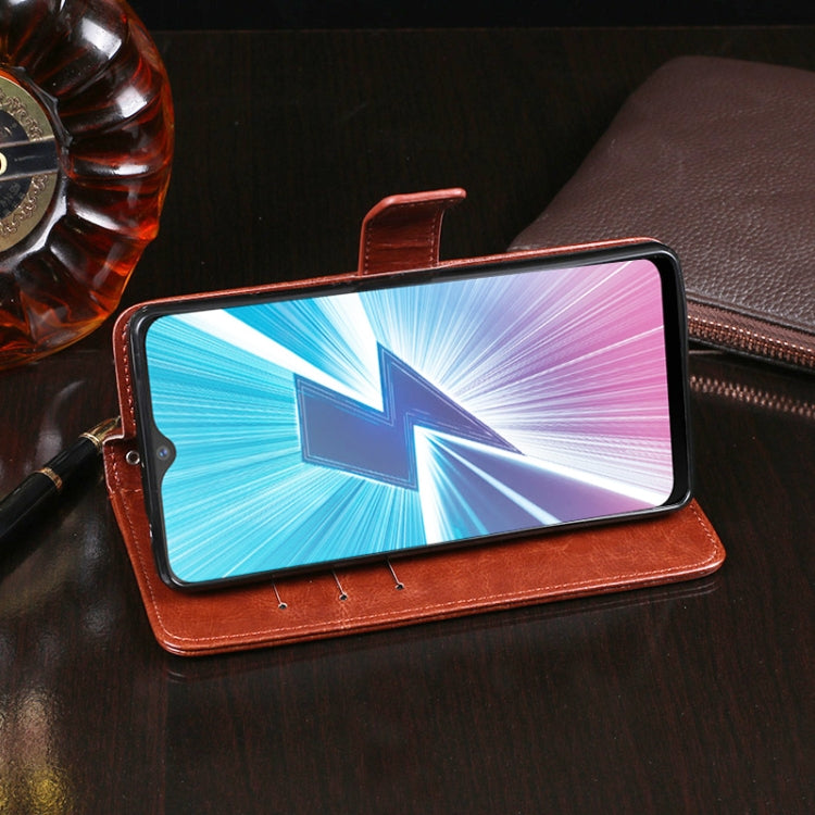 idewei  Crazy Horse Texture Horizontal Flip Leather Case with Holder & Card Slots & Wallet