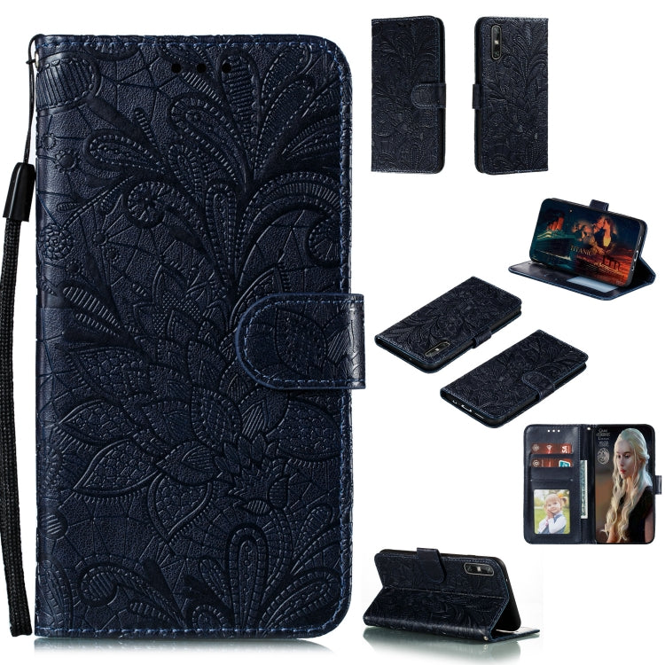 Lace Flower Embossing Pattern Horizontal Flip Leather Case , with Holder & Card Slots & Wallet & Photo Frame & Lanyard, For Huawei Enjoy 10e, For Xiaomi Redmi K30 Pro, For Xiaomi Redmi Note 9 Pro, For Xiaomi Redmi Note 9 Pro Max, For Xiaomi Redmi Note ...